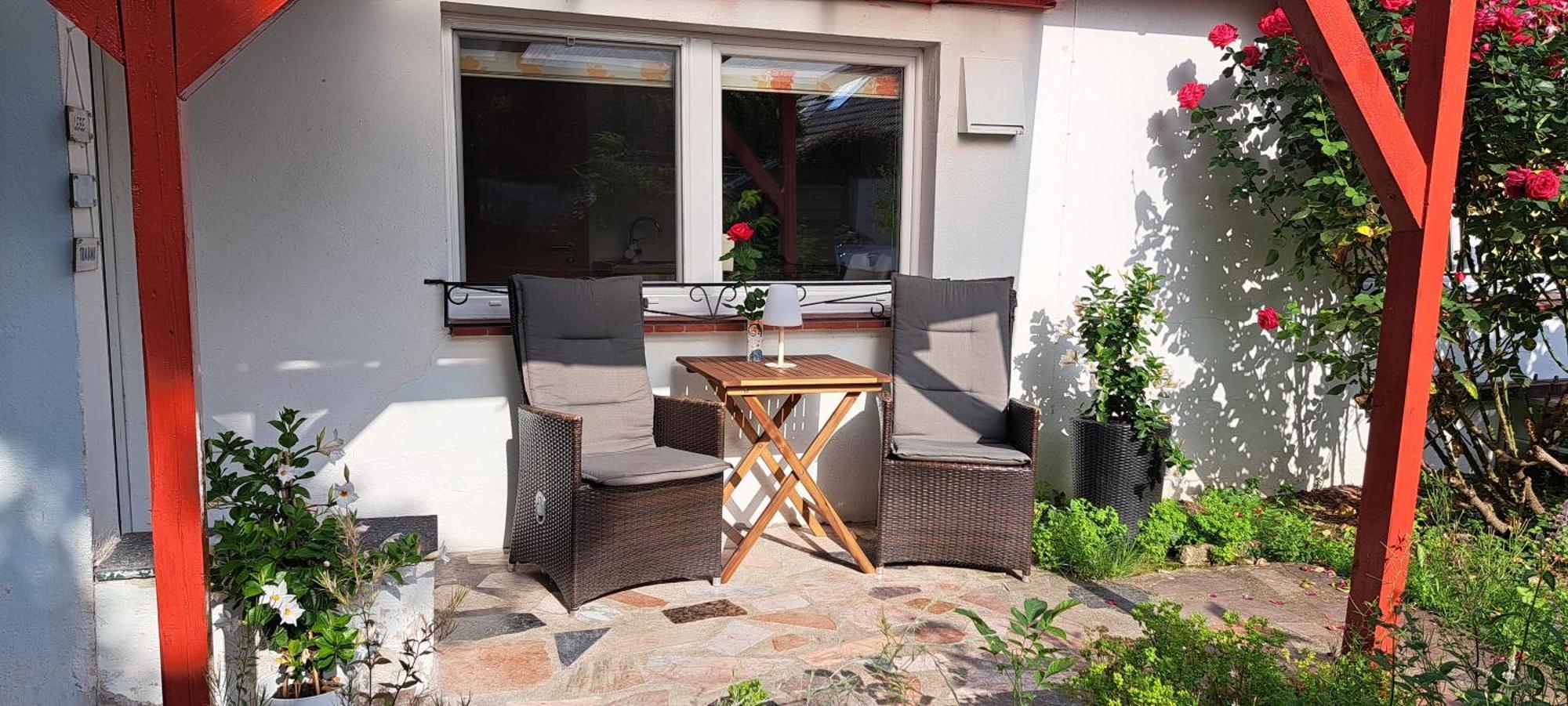 Bungalow An Der Tanne Mit Ueberdachter Terrasse 杜塞尔多夫 外观 照片